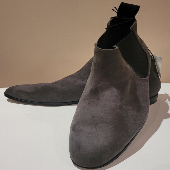 #44 New with tag without box Grey Suede ankle boots main image 9